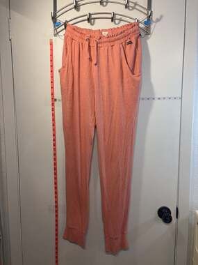Roxy Women's Size S/CH Peach Drawstring Jogger Sweatpants